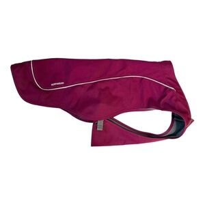 Ruffwear Overcoat Water Resistant Fleece Lined Dog Jacket Burgundy Size Small